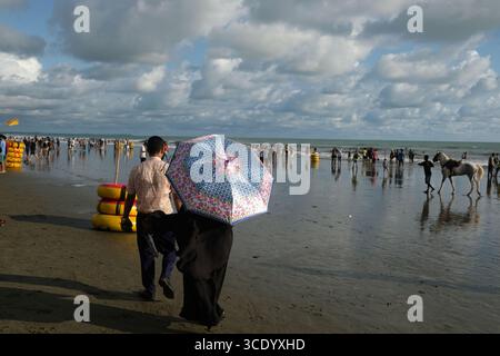 Der zweitlängste Cox`s Bazaar Sea Beach der Welt, Bangladesch Stockfoto